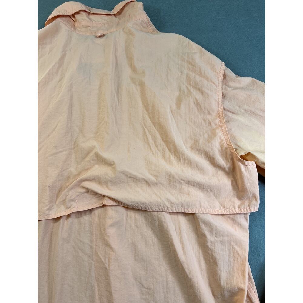 Bimini Bay Fishing Shirt Mens XL Peach Long Sleeve Vented Performance Pockets - Picture 10 of 15